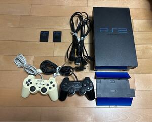 ★完動品★プレステ2本体★専用スタンド★コントローラ2個、電源ケーブル、音声映像ケーブル、メモリーカード付属★龍が如くソフト付き!