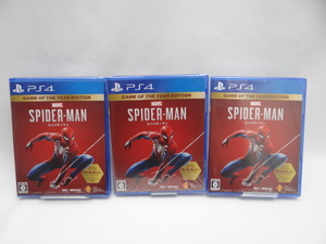 ☆5875 未開封品 【PS4】Marvel's Spider-Man Game of the Year Edition 3本セット