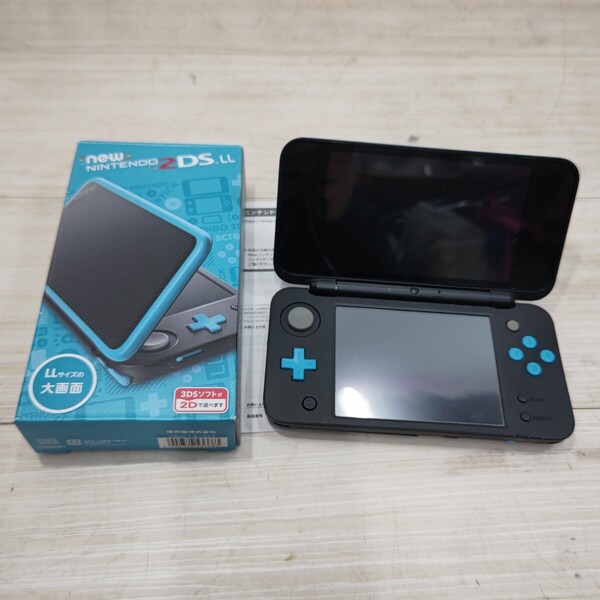 送料無料S94433 newニンテンドー2DS LL ターコイズ×ブラック 任天堂 本体 2DS Newニンテンドー2DS 初期化済み ゲーム機