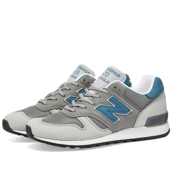 海外限定 UK製 New Balance M670BSG US8.5 26.5cm ヌバックレザー 限定 NB スニーカー グレー×グレイッシュグリーン Made In England