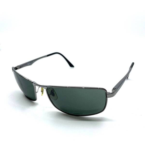 Ray-Ban レイバン 度なし サングラス メガネフレーム フルリム メタル系 シルバー アイウェア RB3498 044/71 3N