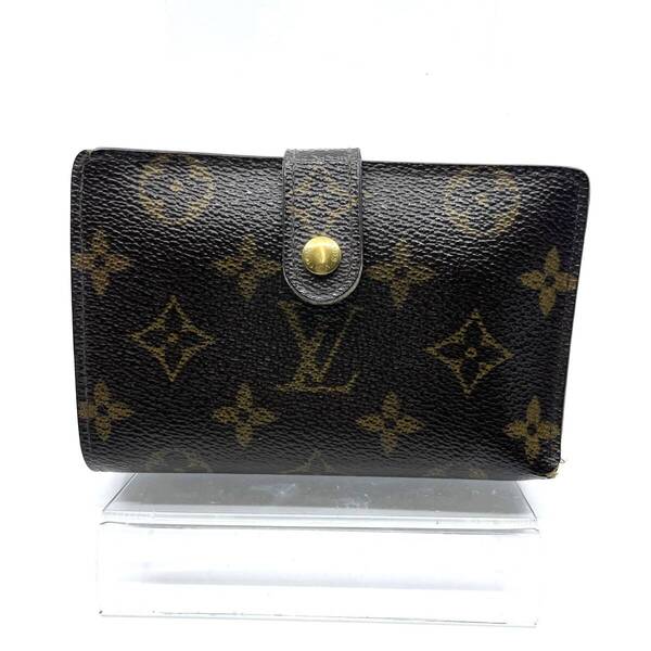 Louis Vuitton ルイヴィトン モノグラム ポルト フォイユ ヴィエノワ 二つ折り 財布 がま口 ブラウン系 M61674 SD0053