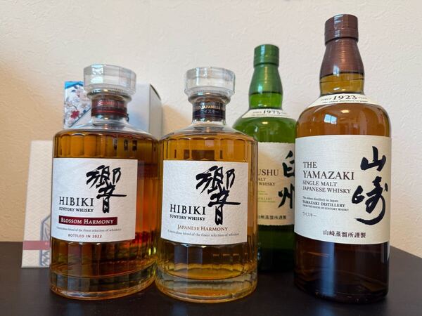 4本セット 響 ブロッサムハーモニー 2022 ジャパニーズハーモニー 山崎 白州 ノンエイジ サントリー SUNTORY ウイスキー ジャパニーズ
