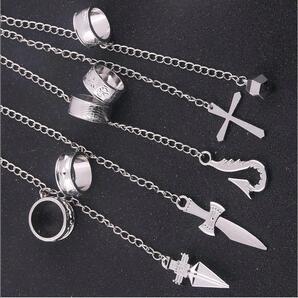 カッコいい!制約の鎖!ハンター×ハンター クラピカ シルバーチェーン リング チェーンアクセサリー 具現化系!鎖野郎!