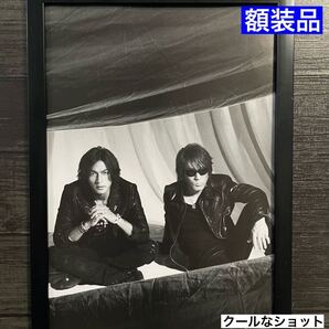 額装品★B'z/稲葉浩志/松本孝弘①①★お2人のプロモーションモノクログラビアショット★当時印刷物★A4サイズ額入り★ultra soul★送料込み