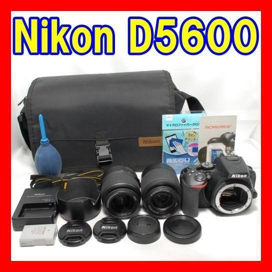 ほぼ新品級 美品 ショット数2603回 ニコン Nikon D5600 望遠ダブルズームキット
