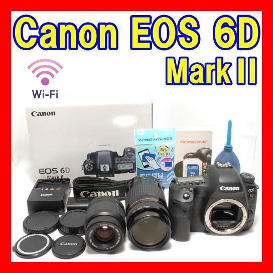 動作確認済み フルサイズ 高性能 Wi-Fi内蔵 キャノン Canon EOS 6D MarkⅡ 超望遠 ダブルレンズキット