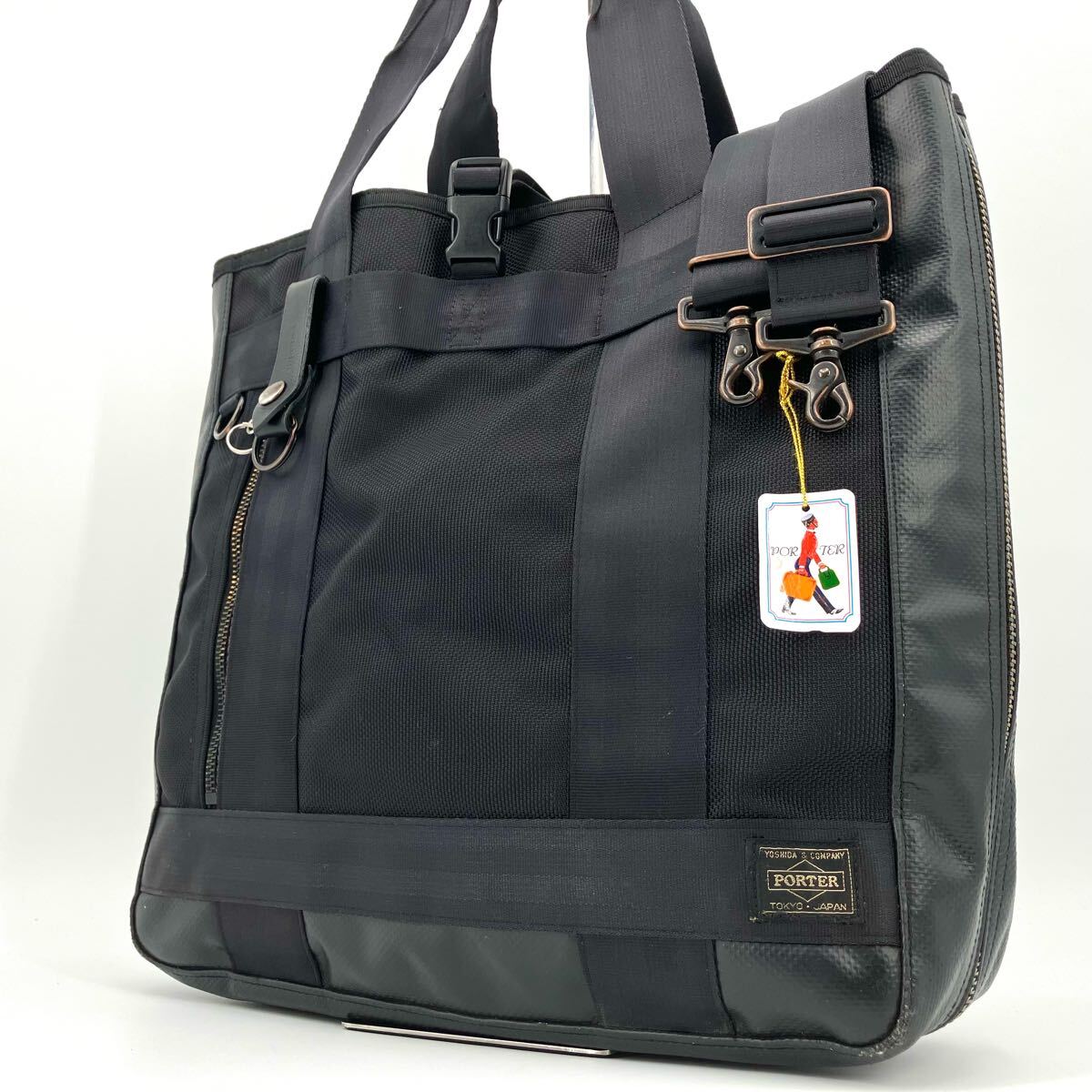 美品　ヘッドポーター 2way ショルダー バッグ トート タンカー ヒート HEAT(ヒート) 2WAY TOTE BAG | 吉田カバンホームページ