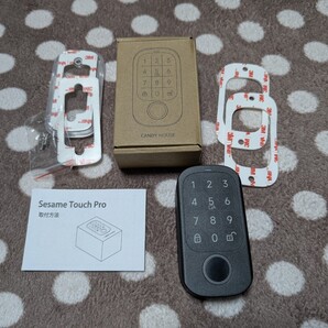 【美品】SESAME タッチ Pro セサミタッチプロ キャンディハウス スマートロック 指紋認証 カード認証 暗証番号認証