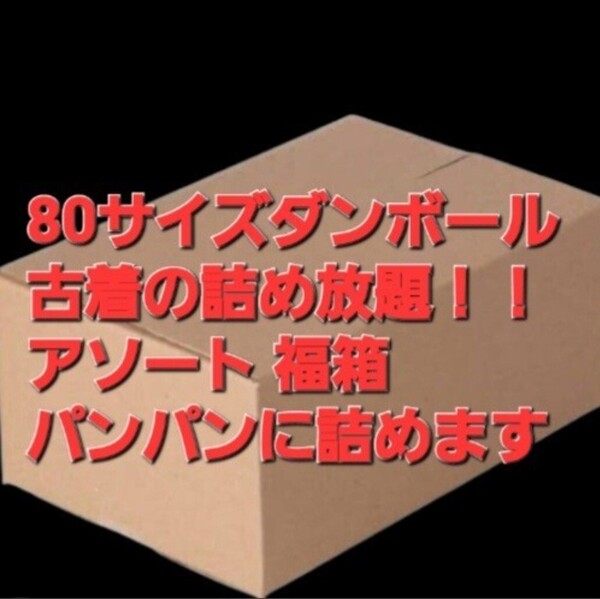 無くなり次第終了 80サイズのダンボールパンパンに詰めます大量 福箱 レディース メルカリ フリマ 転売OK 卸 破格 格安 赤字覚悟 お買い得