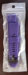 時計バンド 時計ベルト 22㎜ バイオレット
