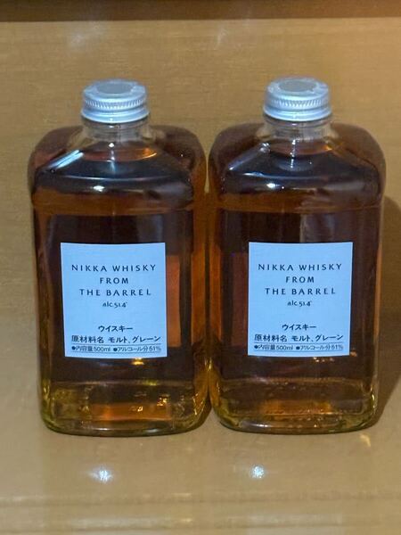 ニッカウイスキーフロムザバレル 51.4° 500ml×2本 箱付