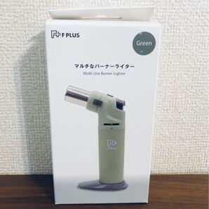 送料無料◆エフプラス(F PLUS) ガスバーナー マルチなバーナーライター キャンプ アウトドア グリーン 新品