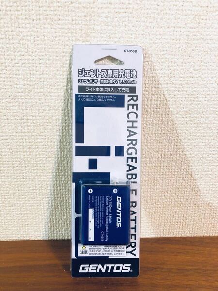 送料無料◆GENTOS ジェントス LEDヘッドライト専用充電池 3.7V 1800mAh GT-05SB 新品