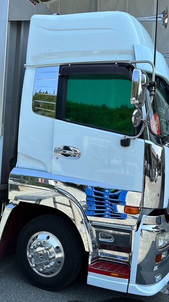 トラック用カット済みフィルム ALグリーンメタル25 運転席助手席 スーパーグレート プロフィア レンジャー クオン ギガ その他