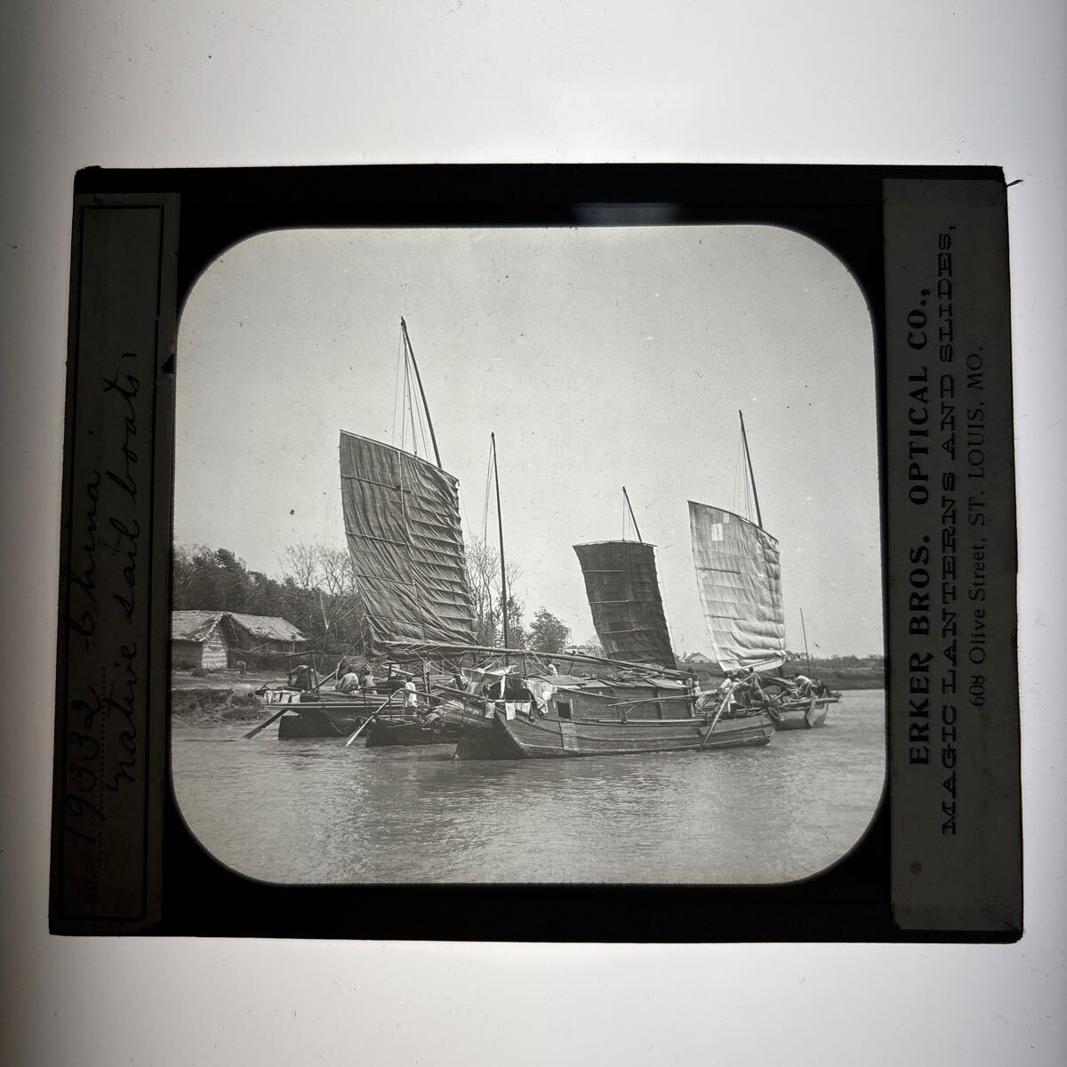 レア 1877年 明治 十年 140年 昔 ガラス 写真 アンティーク 骨董品