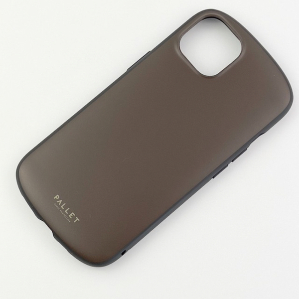 iPhone 13 超軽量・極薄・耐衝撃ハイブリッドケースマットダークブラウン 「PALLET AIR」 B1207