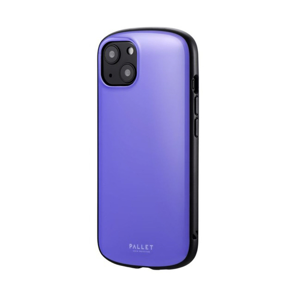 新品 保護 iPhone 13 超軽量 極薄 耐衝撃ハイブリッドケース パープル 「PALLET AIR」