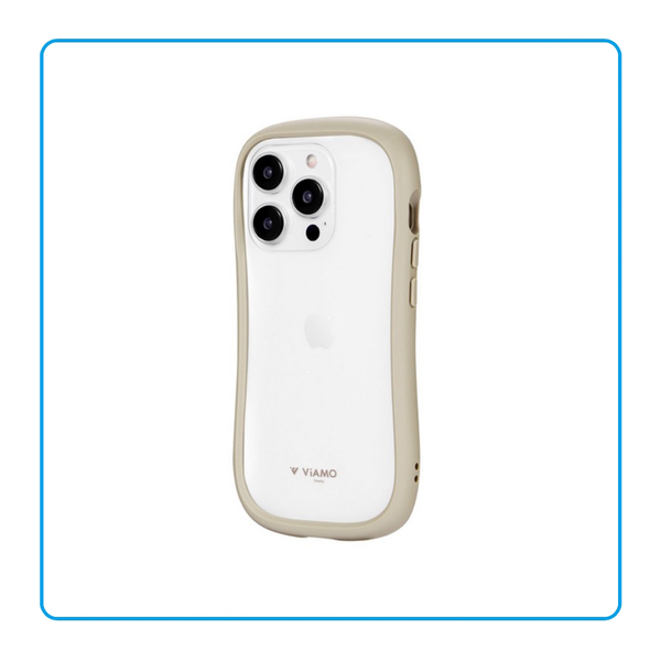 【新品未使用】iPhone 15 Pro 用 耐衝撃 ハイブリッドケース ViAMO freely ベージュ