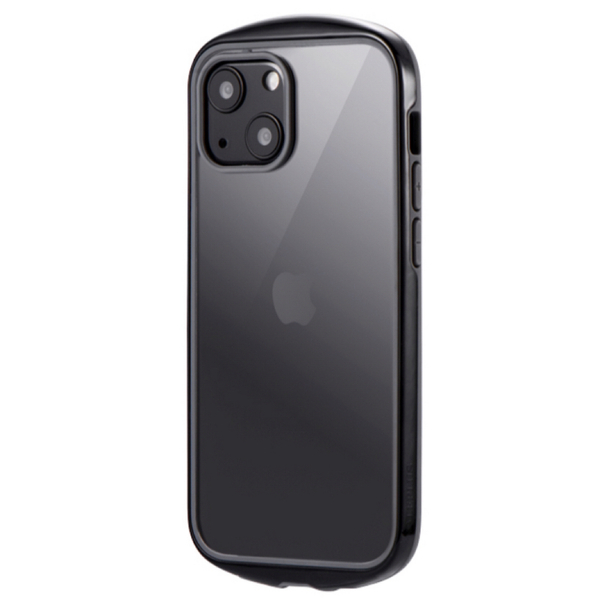 新品 iPhone13 mini 耐衝撃ハイブリッドケース 透明 ブラック 黒