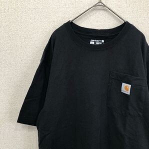カーハート tシャツ ロゴ ワンポイント アメリカ古着 S 1408