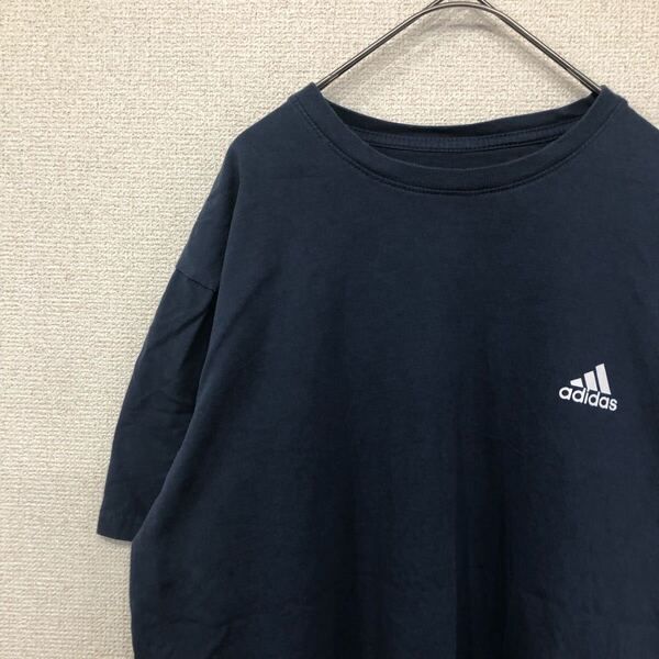 アディダス tシャツ プリント ワンポイント アメリカ古着 L 1423