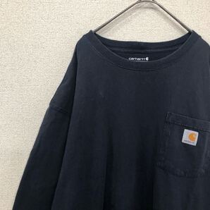 カーハート tシャツ ロゴ ワンポイント アメリカ古着 2XL 1475