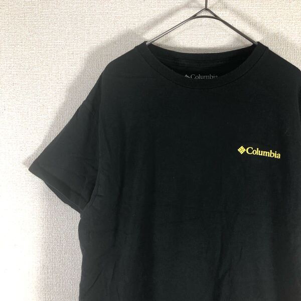 コロンビア tシャツ バックプリントロゴ アメリカ古着 M 1517