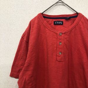 チャップス tシャツ ヘンリーネック 無地 アメリカ古着 XL 1624