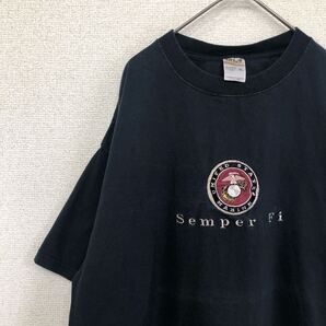 アンビル tシャツ 刺繍 ロゴ ブラック アメリカ古着 XL 1684