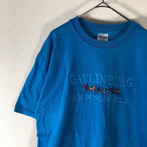 ギルダン tシャツ 刺繍ロゴ デザイン アメリカ古着 M 1797