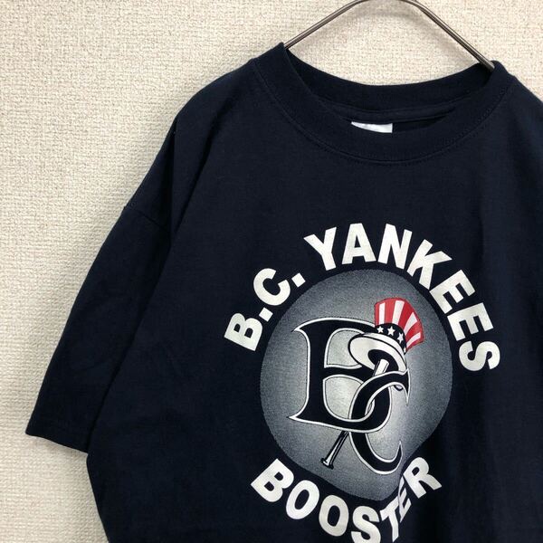 ギルダン tシャツ ヤンキース プリント ロゴ アメリカ古着 M 1829
