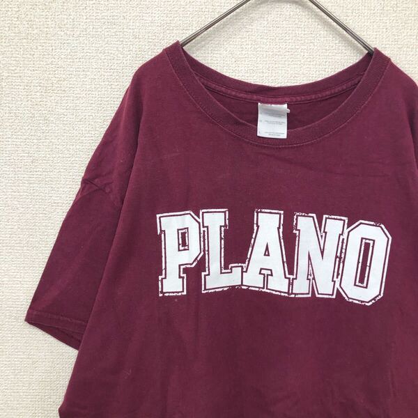 ギルダン tシャツ カレッジ ロゴ プリント アメリカ古着 L 1848
