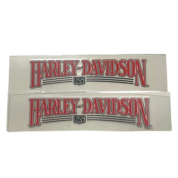 USA 当時物 転写 デカール Harley-Davidson ステッカー ハーレーダビッドソン シール 防水 タンク ガレージ ヘルメット