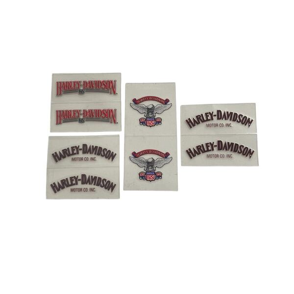 MADE IN USA 当時物 転写 デカール Harley-Davidson ステッカー ハーレーダビッドソン シール 防水 タンク ガソリンキャップ イーグル