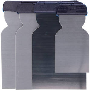 FINIXA フレキシブルメタルスプレッダー ステンレス製ヘラ 幅50mm・80mm・100mm・120mmの4種類セット PPM20 送料込み 鈑金塗装