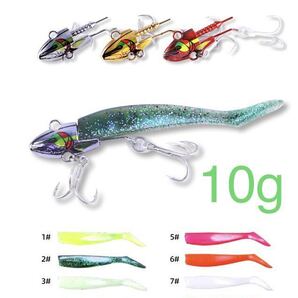 No.15 ジグヘッド 3個セット コアマン vj風 10g ワーム8点付き シーバス ヒラメ