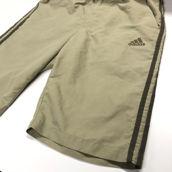 adidas ハーフパンツ ポリ ベージュ メンズL