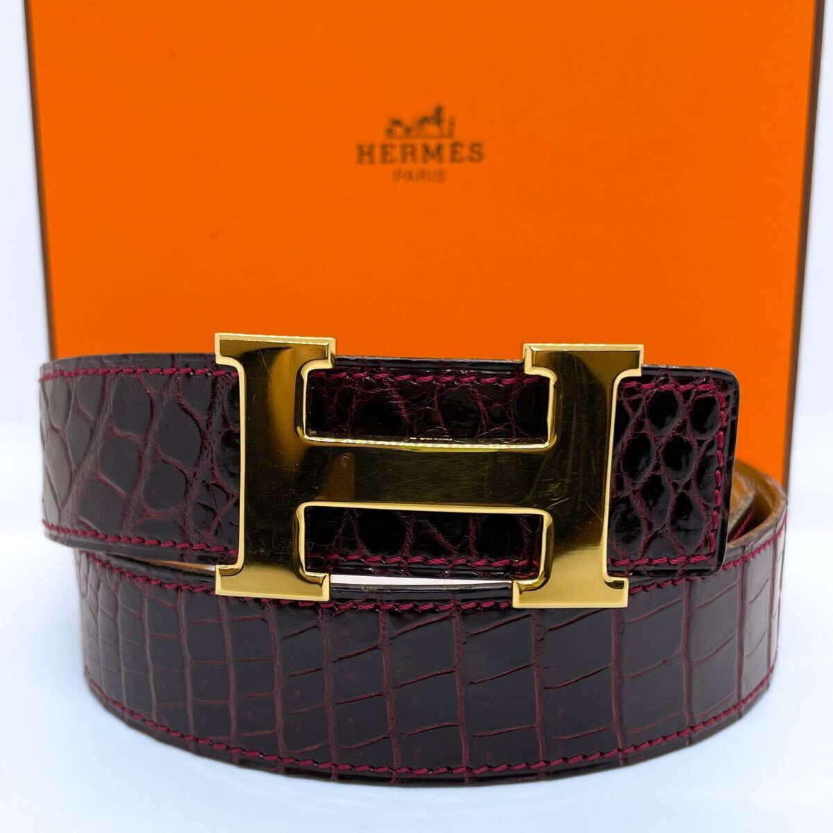 未使用 HERMES ケリー 替えベルト クロコダイル エルメス