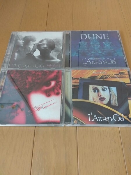 送料無料 L'Arc~en~Ciel ラルクアンシエル 初期のCD 4枚セット DUNE heavenly True HEART