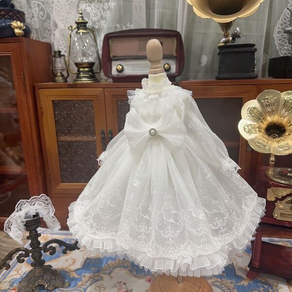 DD SD ウエディングドレス プリンセス ドール服 ドールドレス ドルフィードリーム 人形用