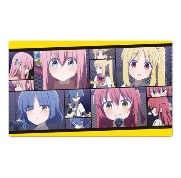 vol.1 ラバーマット 結束バンド ぼっち・ざ・ろっく! 後藤ひとり 喜多郁代 伊地知虹夏 山田リョウ デスクマット プレイマット プレマ