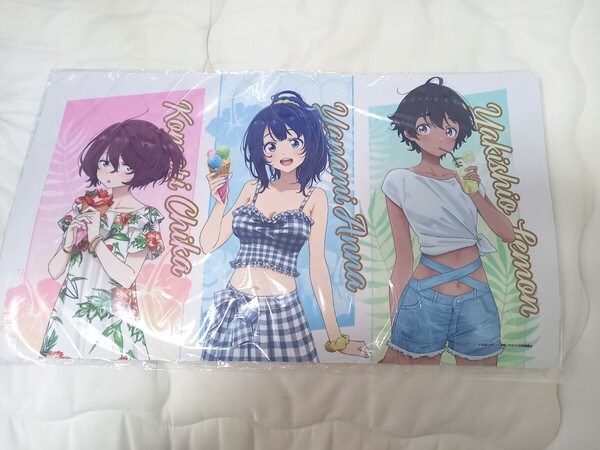 八奈見杏菜 焼塩檸檬 小鞠知花 負けヒロインが多すぎる! バカンス ボークス秋葉原 マケイン ラバーマット デスクマット プレイマット
