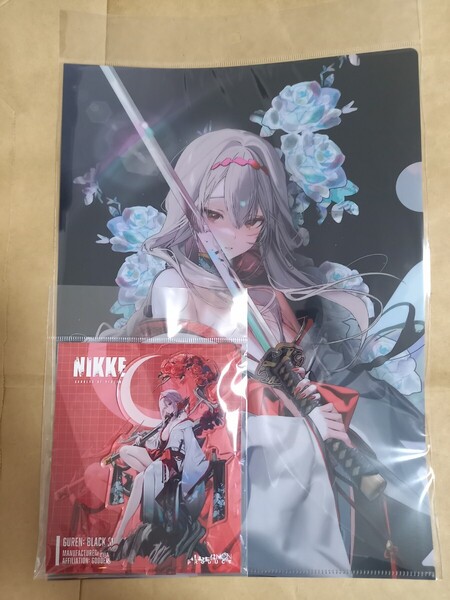 A4クリアファイル アクリルスタンド 紅蓮 ブラックシャドウ NIKKE 勝利の女神 ニケ メガニケ アクスタ アクリルフィギュア