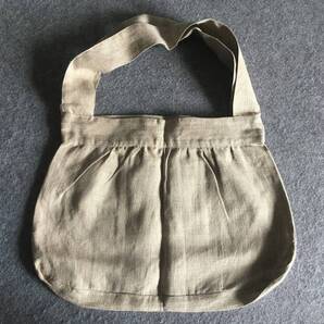送料込 即決 fog linen work リネントートバッグ ショルダー ラウンド フォグリネンワーク ナチュラル 麻