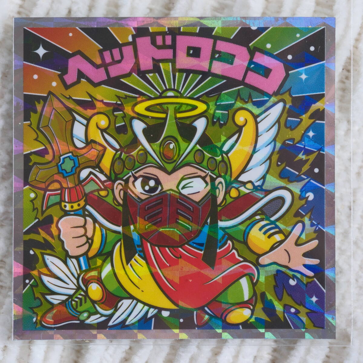 旧ビックリマン チョコ版 当時物正規品 ヘッドロココ【逆扇 扇