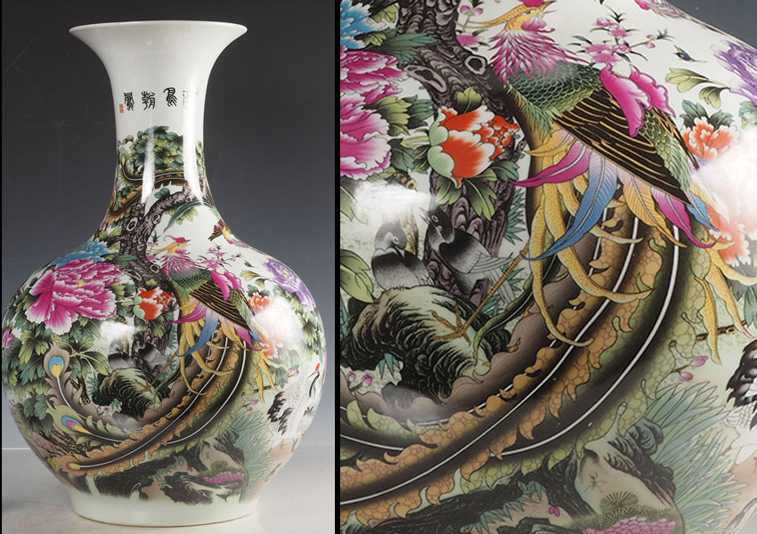 海】粉彩茶壺① 牡丹福寿文 同治年製在印 骨董品 時代品 中国美術