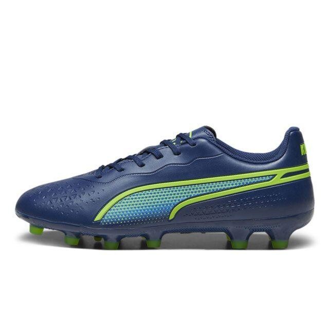 PUMA プーマ キング マッチ HG/AG(ホワイト×ブルー) 107876 02