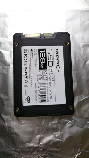 HIDISC 2.5inch SATA SSD 128GB SSD128G ハードディスク ハイディスク磁気研究所