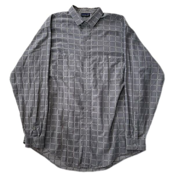 90s 00s Patagonia cotton shirt 90年代 パタゴニア コットンシャツ